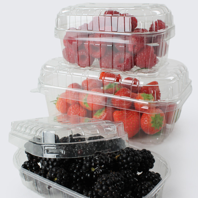 Plastic punnets or trays